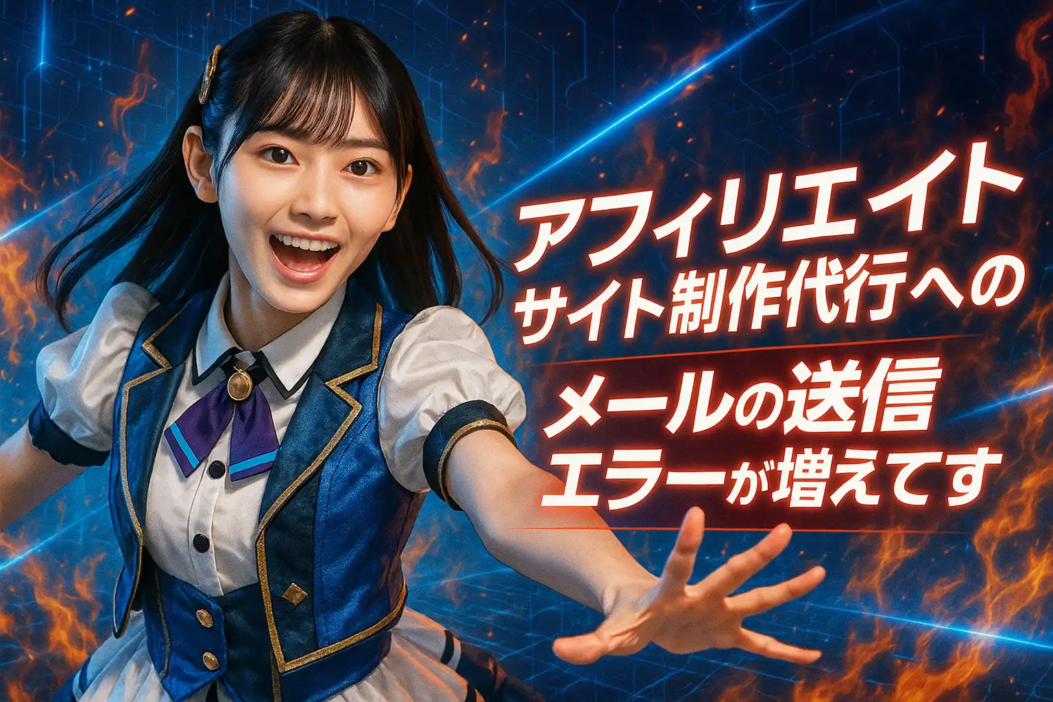 アフィリエイトサイト制作代行へのメールの送信エラーが増えております