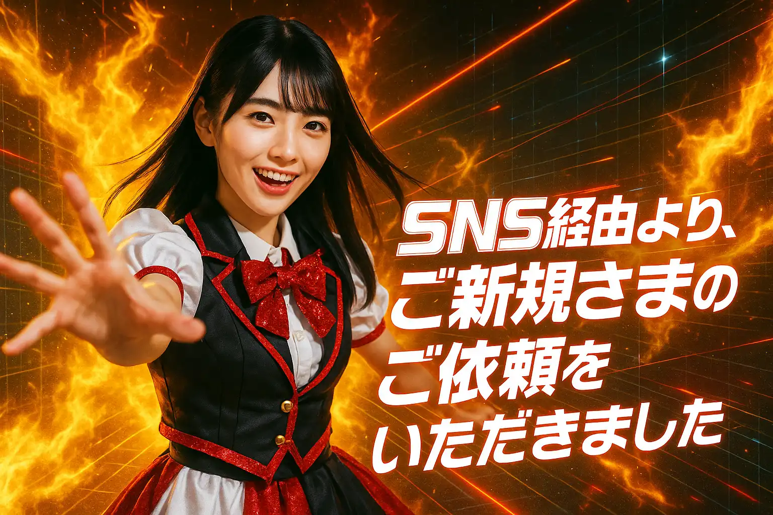 SNS経由より、ご新規さまのご依頼をいただきました