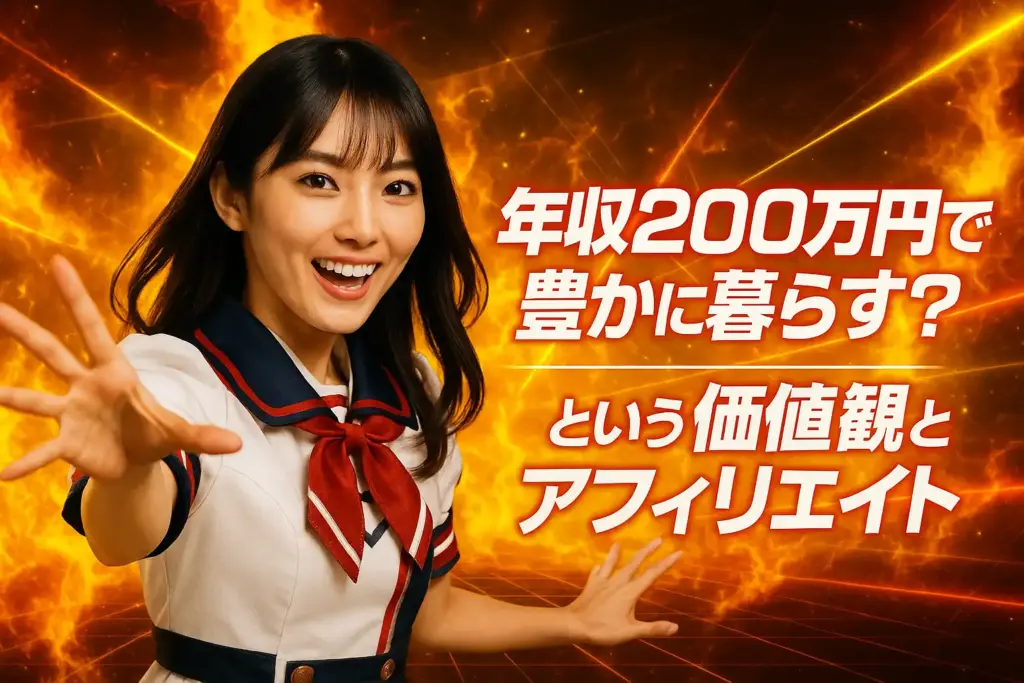 年収200万円で豊かに暮らす？という価値観とアフィリエイト