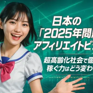 日本の「2025年問題」とアフィリエイトビジネス｜超高齢化社会で“個人の稼ぐ力”はどう変わるのか？