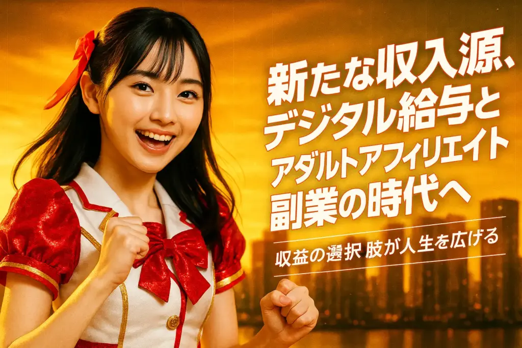 新たな収入源、デジタル給与とアダルトアフィリエイト副業の時代へ｜収益の選択肢が人生を広げる