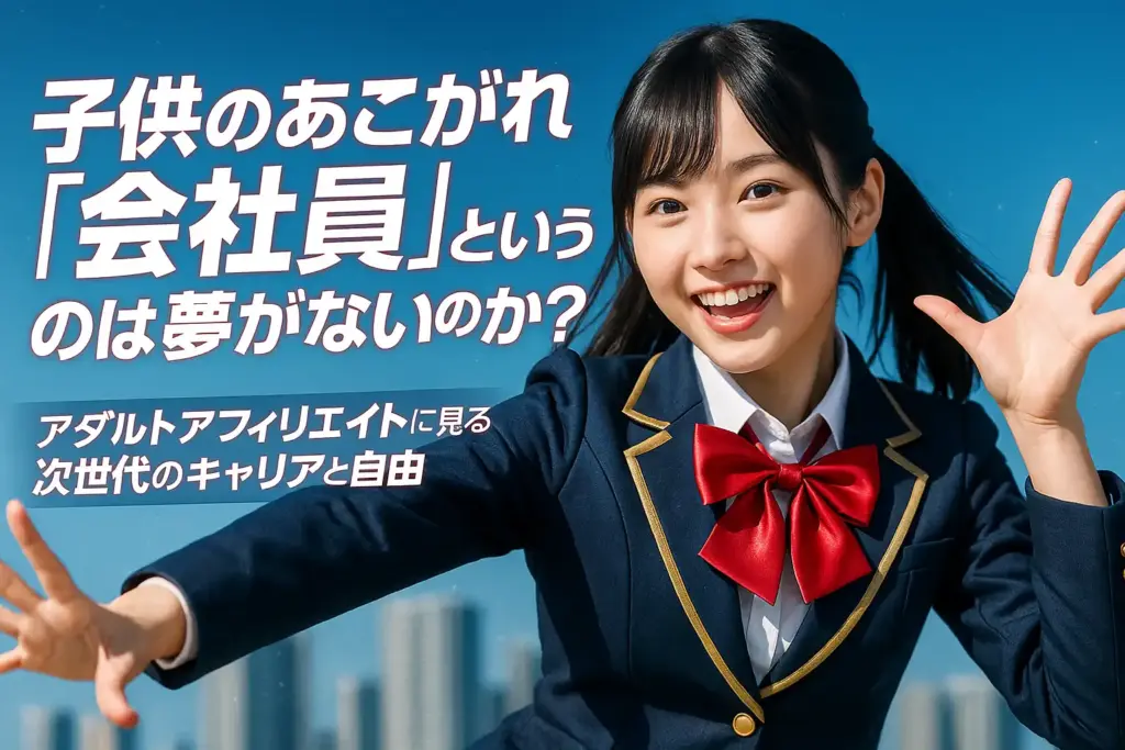 子供のあこがれ「会社員」というのは夢がないのか？｜アダルトアフィリエイトに見る次世代のキャリアと自由