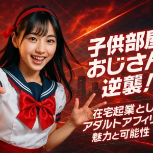 子供部屋おじさんの逆襲！在宅起業としてのアダルトアフィリエイトの魅力と可能性