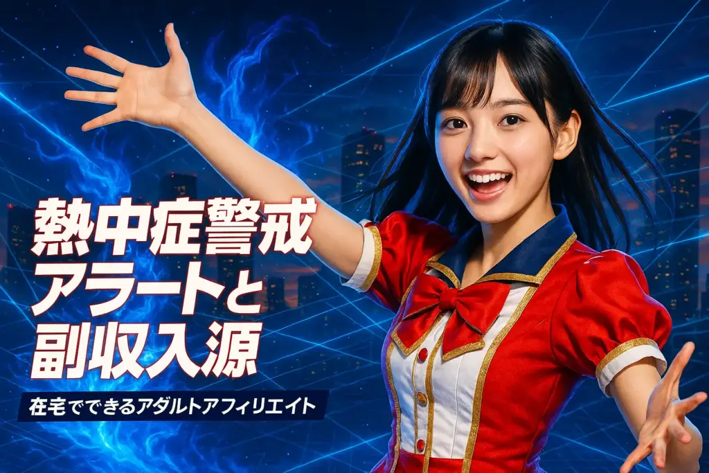 熱中症警戒アラートと副収入源:在宅でできるアダルトアフィリエイト