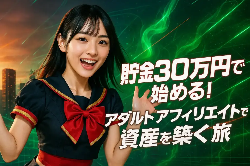 貯金30万円で始める！アダルトアフィリエイトで資産を築く旅