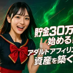 貯金30万円で始める！アダルトアフィリエイトで資産を築く旅