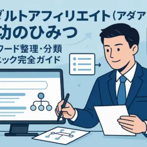 アダルトアフィリエイト（アダアフィ）成功のひみつ｜キーワード整理・分類テクニック完全ガイド