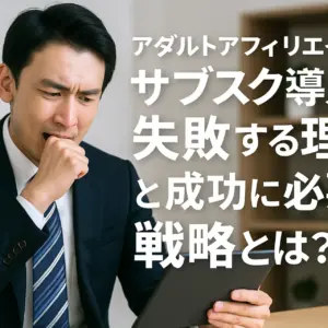 アダルトアフィリエイトでサブスク導入が失敗する理由と成功に必要な戦略とは？