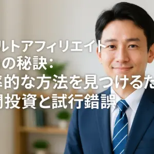 アダルトアフィリエイト成功の秘訣：効率的な方法を見つけるための時間投資と試行錯誤