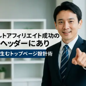 アダルトアフィリエイト成功の鍵はヘッダーにあり｜成果を生むトップページ設計術