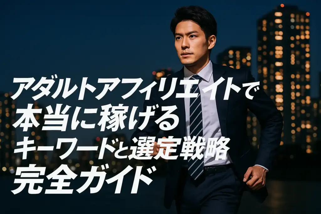 アダルトアフィリエイトで本当に稼げるキーワードと選定戦略完全ガイド
