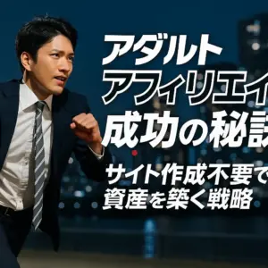 アダルトアフィリエイト（アダアフィ）成功の秘訣｜サイト作成不要で資産を築く戦略