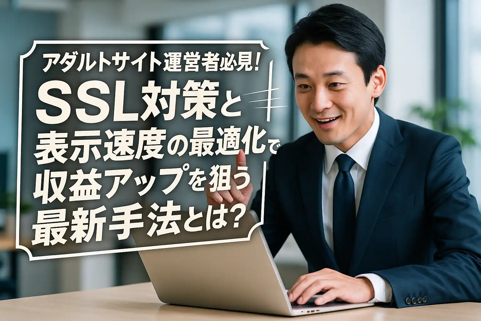 アダルトサイト運営者必見！SSL対策と表示速度の最適化で収益アップを狙う最新手法とは？