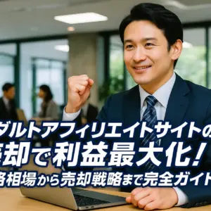 アダルトアフィリエイトサイトの売却で利益最大化！価格相場から売却戦略まで完全ガイド