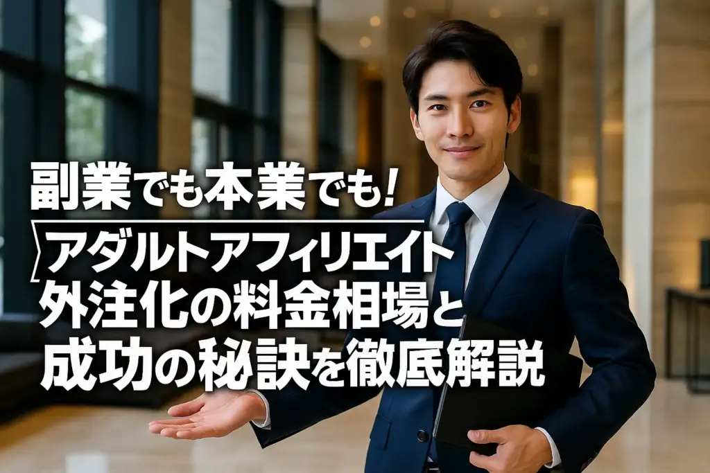 副業でも本業でも!アダルトアフィリエイト外注化の料金相場と成功の秘訣を徹底解説