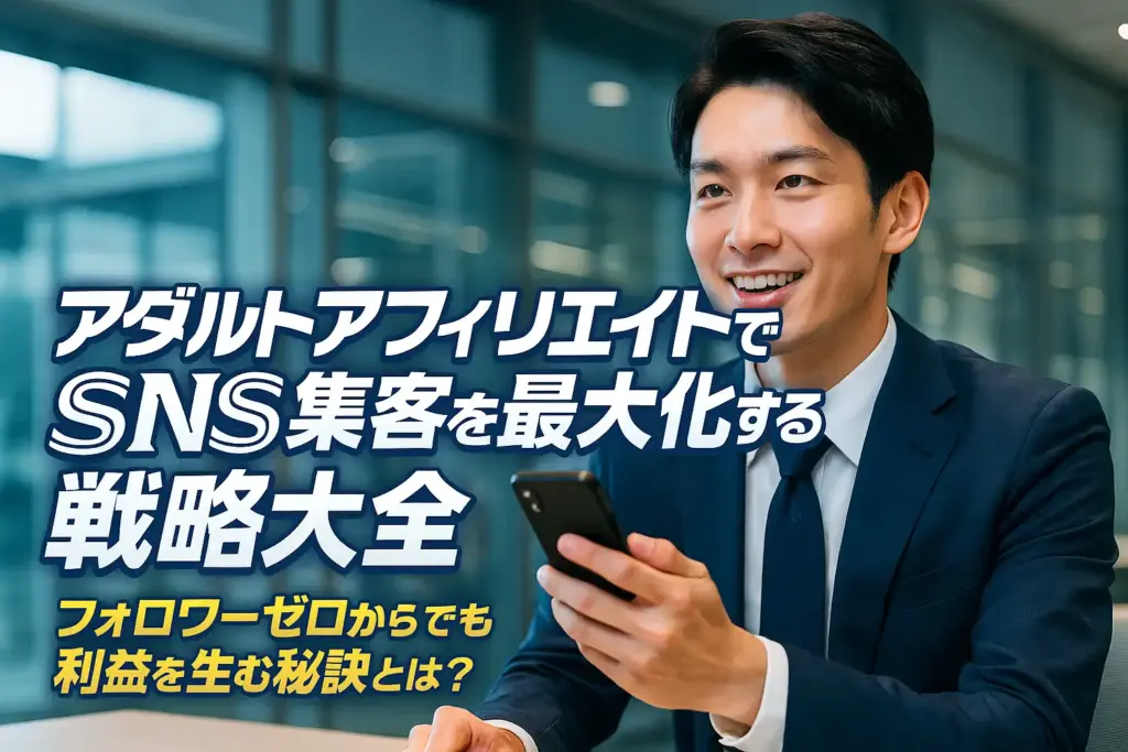 アダルトアフィリエイトでSNS集客を最大化する戦略大全:フォロワーゼロからでも利益を生む秘訣とは?