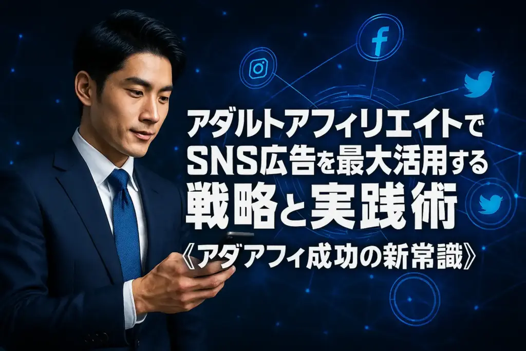 アダルトアフィリエイトでSNS広告を最大活用する戦略と実践術【アダアフィ成功の新常識】