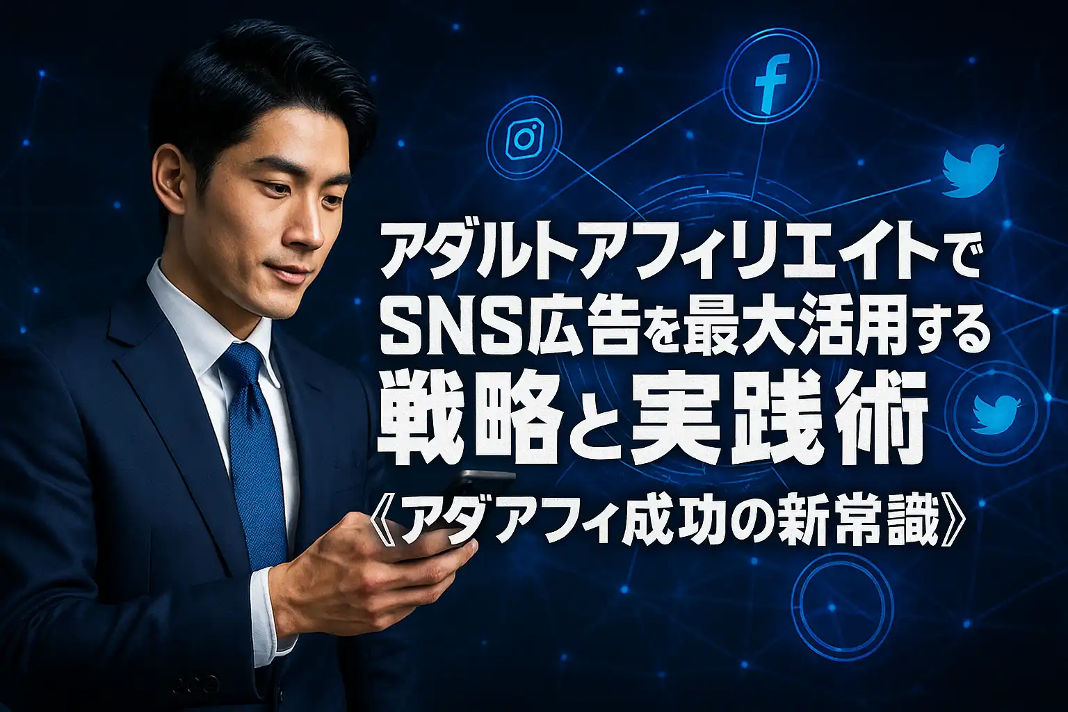 アダルトアフィリエイトでSNS広告を最大活用する戦略と実践術【アダアフィ成功の新常識】