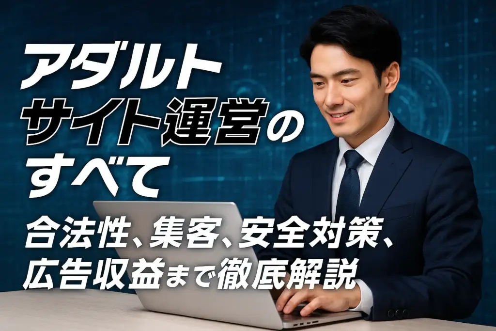 アダルトサイト運営のすべて:合法性、集客、安全対策、広告収益まで徹底解説