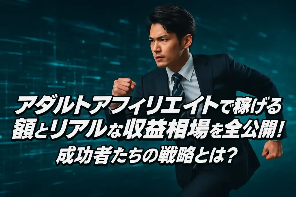 アダルトアフィリエイトで稼げる額とリアルな収益相場を全公開！成功者たちの戦略とは？
