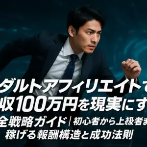 アダルトアフィリエイトで月収100万円を現実にする完全戦略ガイド：初心者から上級者まで稼げる報酬構造と成功法則