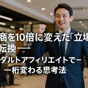 年商を10倍に変えた「立場の転換」──アダルトアフィリエイトで一桁変わる思考法