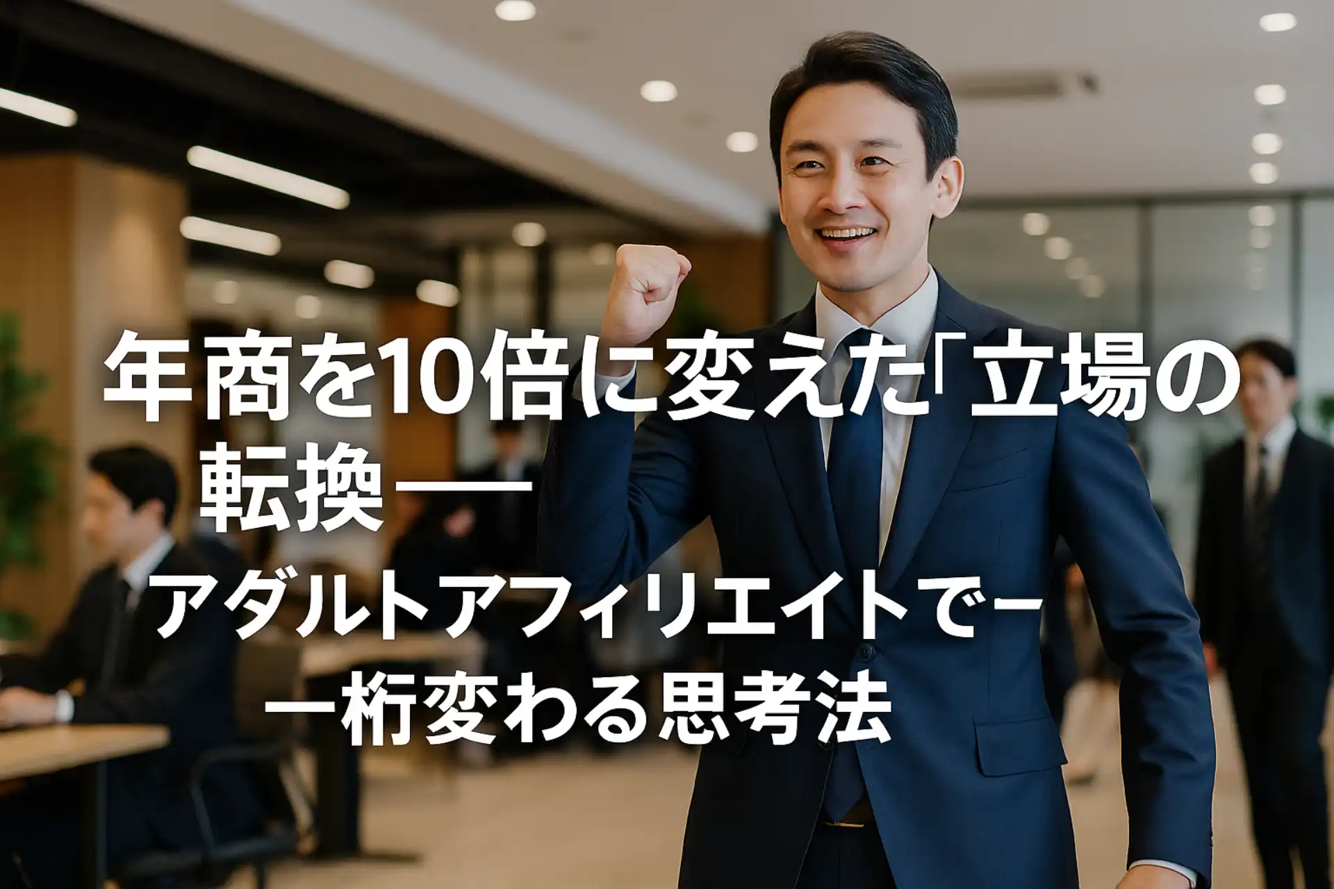 年商を10倍に変えた「立場の転換」──アダルトアフィリエイトで一桁変わる思考法