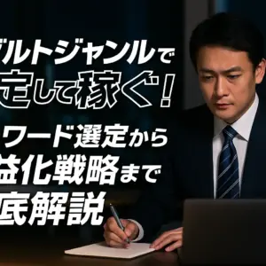 アダルトジャンルで安定して稼ぐ！キーワード選定から収益化戦略まで徹底解説