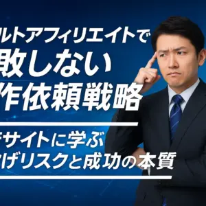 アダルトアフィリエイトで失敗しない制作依頼戦略｜政府サイトに学ぶ丸投げリスクと成功の本質