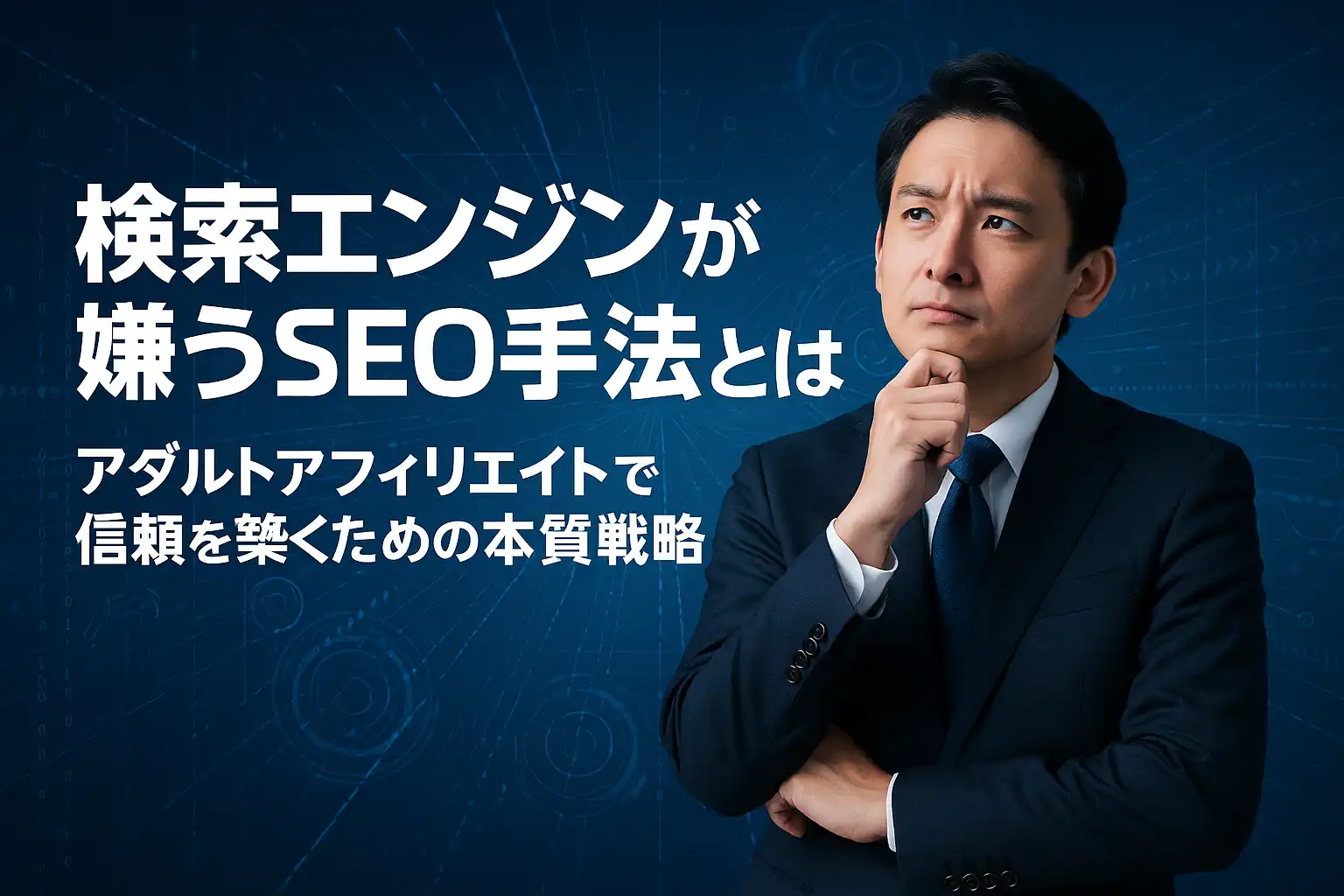 検索エンジンが嫌うSEO手法とは？アダルトアフィリエイトで信頼を築くための本質戦略