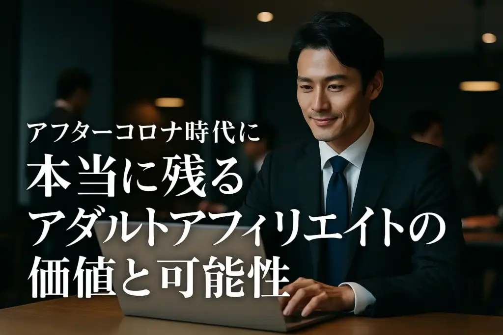 アフターコロナ時代に本当に残るアダルトアフィリエイトの価値と可能性
