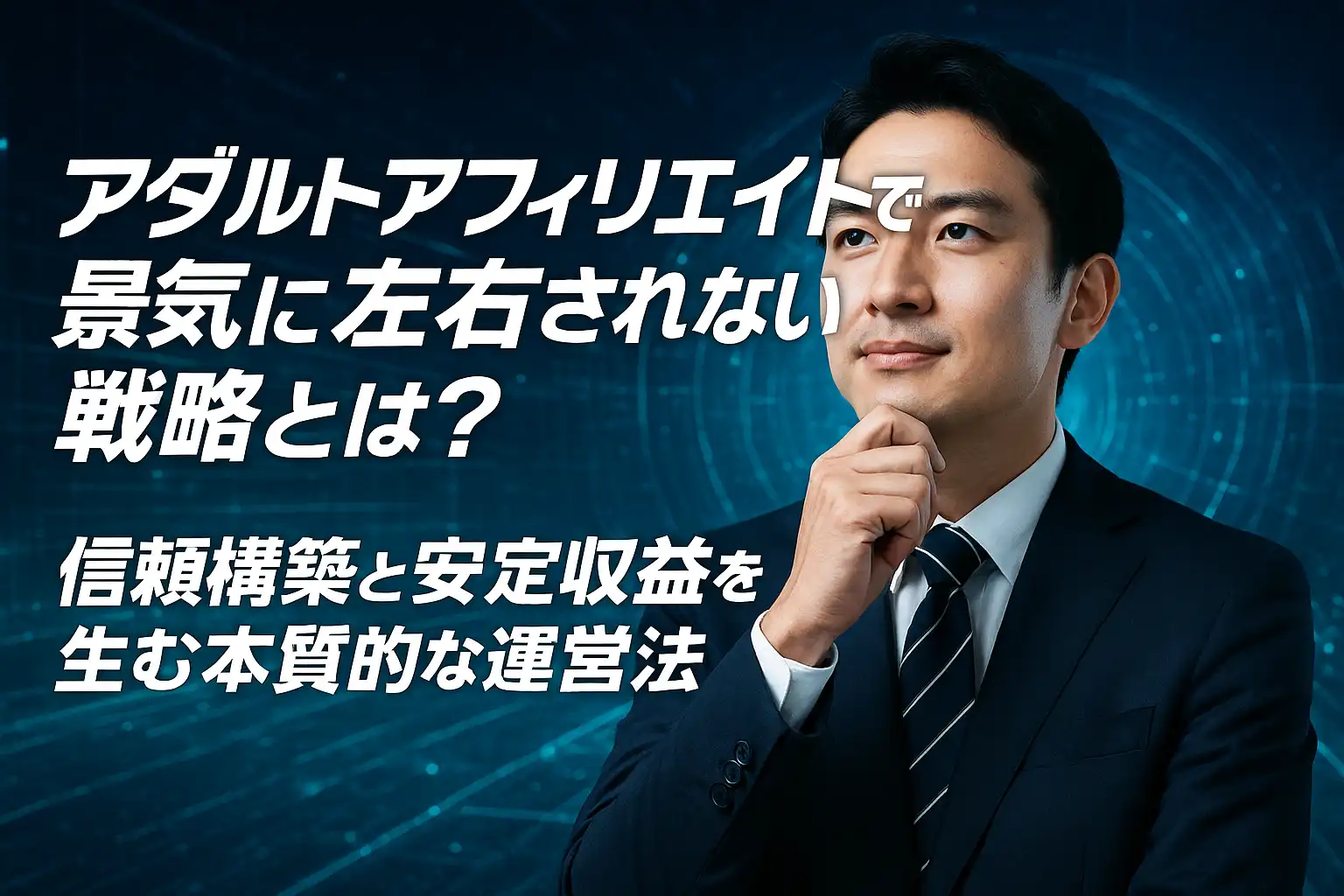アダルトアフィリエイトで景気に左右されない戦略とは？信頼構築と安定収益を生む本質的な運営法