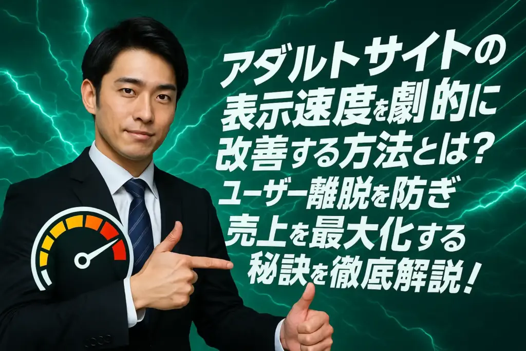 アダルトサイトの表示速度を劇的に改善する方法とは?ユーザー離脱を防ぎ売上を最大化する秘訣を徹底解説!