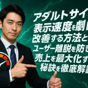 アダルトサイトの表示速度を劇的に改善する方法とは？ユーザー離脱を防ぎ売上を最大化する秘訣を徹底解説！