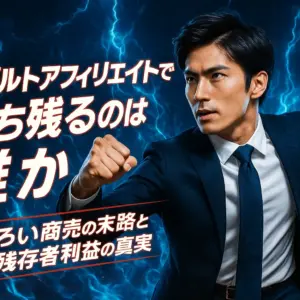 アダルトアフィリエイトで勝ち残るのは誰か｜ぼろい商売の末路と残存者利益の真実