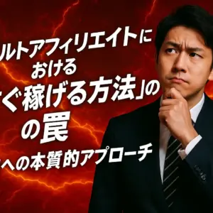 アダルトアフィリエイトにおける「すぐ稼げる方法」の罠と成功への本質的アプローチ