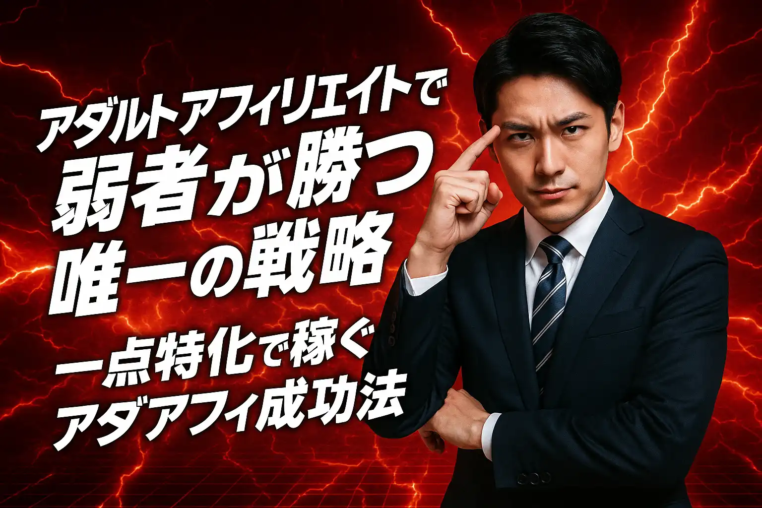 アダルトアフィリエイトで弱者が勝つ唯一の戦略｜一点特化で稼ぐアダアフィ成功法