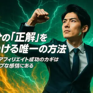 自分の「正解」を見つける唯一の方法｜アダルトアフィリエイト成功のカギはネガティブな感情にある