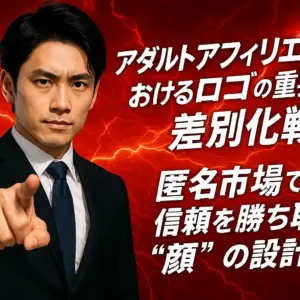アダルトアフィリエイトにおけるロゴの重要性と差別化戦略｜匿名市場で信頼を勝ち取る“顔”の設計術