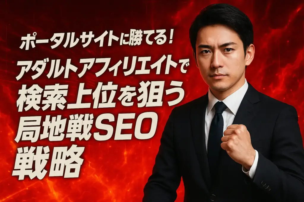 ポータルサイトに勝てる！アダルトアフィリエイトで検索上位を狙う局地戦SEO戦略
