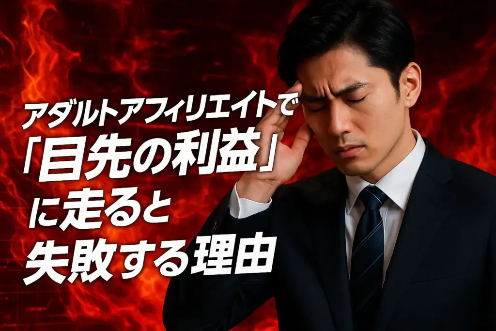 アダルトアフィリエイトで“目先の利益”に走ると失敗する理由|喫茶店の閉店から学ぶアダアフィ運営の本質