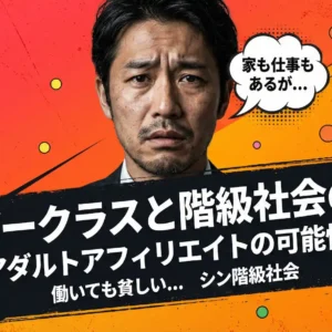 働いても貧しいアンダークラスと階級社会の現実が示すアダルトアフィリエイトの可能性