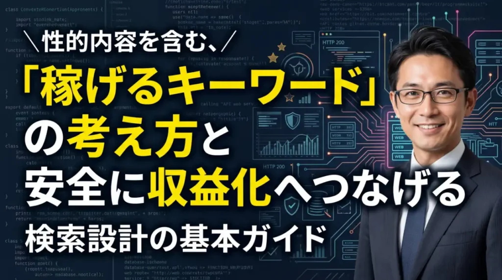 性的内容を含む「稼げるキーワード」の考え方と、安全に収益化へつなげる検索設計の基本ガイド