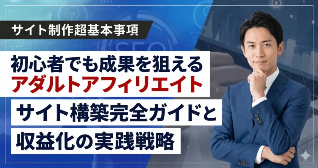 初心者でも成果を狙えるアダルトアフィリエイトサイト構築完全ガイドと収益化の実践戦略