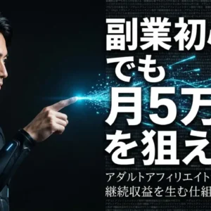副業初心者でも月5万円を狙える｜アダルトアフィリエイトサイト制作で継続収益を生む仕組みの作り方